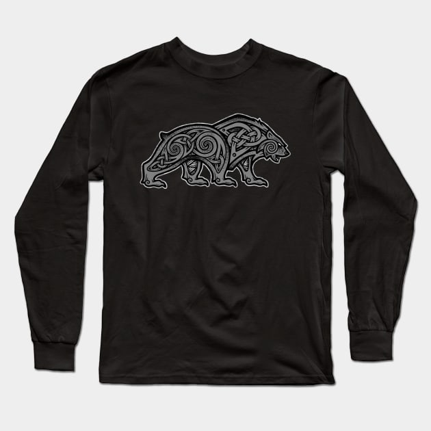 Bear Long Sleeve T-Shirt by celtichammerclub